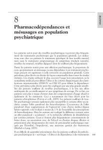 Pharmacodépendances et mésusages en population - iPubli