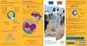 Le partenariat entre l`Union européenne et le Burkina