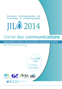 Livret des communications - JILO 2014