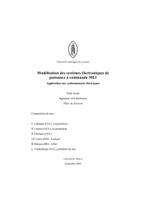 Modélisation des systèmes électroniques de puissance à