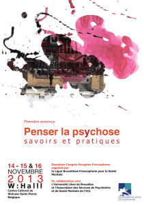 Penser la psychose - Ligue Bruxelloise Francophone pour la Santé