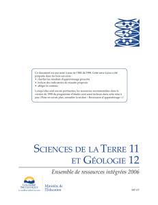 Sciences de la Terre 11 et Géologie 12 (2006)