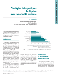 Stratégies thérapeutiques du déprimé avec comorbidité anxieuse