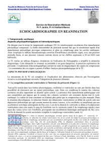 echocardiographie en reanimation - Faculté de Médecine Paris