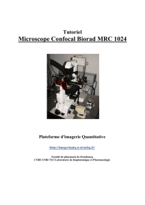 Manuel Microscope confocal Biorad MRC 1024