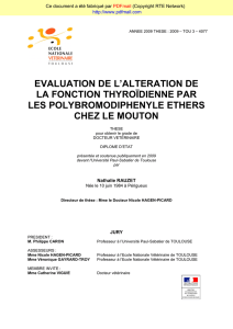 evaluation de l`alteration de la fonction thyroïdienne par les