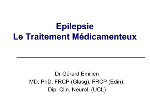 Epilepsie Le Traitement Médicamenteux