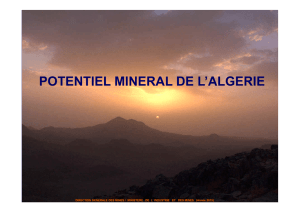 potentiel mineral de l`algerie