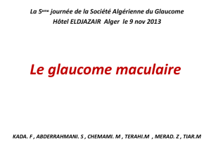 F. KADA - La Société Algérienne de Glaucome