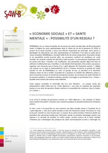 Economie sociale et santé mentale - Saw-B