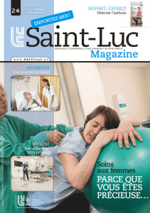 Saint-Luc Magazine n°24 - Cliniques universitaires Saint-Luc