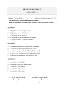 chimie organique UE1 - ED n° 3