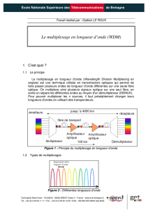 Le multiplexage en longueur d`onde (WDM)