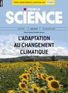 Cahier Pour la science "L`adaptation au changement climatique"