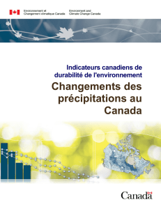 Partie 1. Indicateur sur les Changements des précipitations au