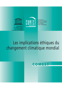 Les Implications éthiques du changement climatique