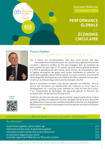 Performance globale et &eacute;conomie circulaire