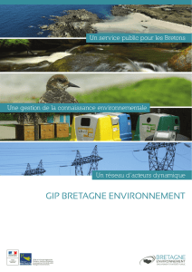 Presentation du GIP Bretagne environnement