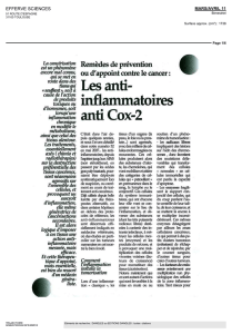 Les anti- inflammatoires anti Cox-2