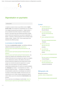 Le problème de la stigmatisation en psychiatrie