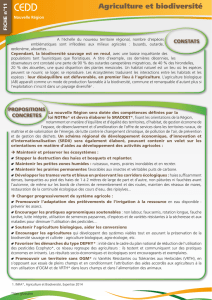 Fiche 11 : Agriculture et biodiversité - Poitou