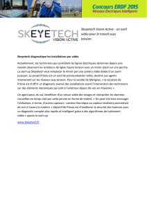 Skeyetech Vision Active - un outil vidéo pour le travail sous tension.