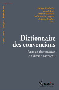 Dictionnaire des conventions. Autour des travaux d`Olivier
