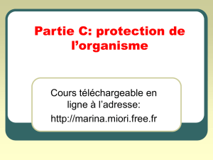 Partie C: protection de l`organisme - exercices de SVT en ligne