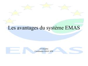 Les avantages du système EMAS ()