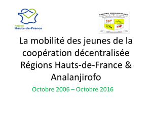 Hauts-de-France Analanjirofo - La coopération décentralisée