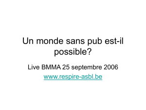 Un monde sans pub est-il possible?