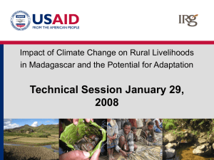 Impact of Climate Change on Rural Livelihoods in