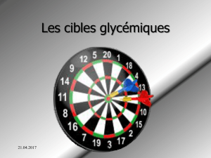 Les cibles glycémiques