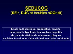 SEDUCOG (SEP, DUC et troubles cOGnitif)