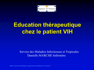 Education thérapeutique chez le patient VIH