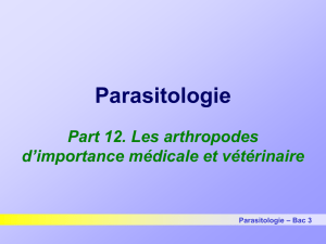 Parasitologie et Pathologie des Maladies parasitaires