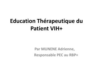 Education Thérapeutique du Patient VIH+