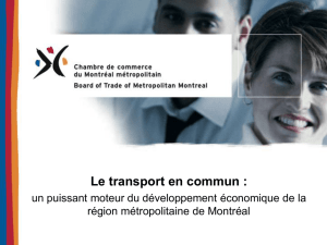 Le transport en commun - Communauté métropolitaine de Montréal