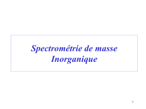 Spectrométrie de masse Inorganique
