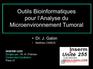 Outils bioinformatiques pour l`analyse du microenvironnement tumoral