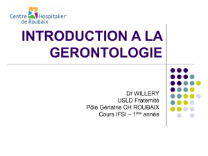 introduction a la gerotologie