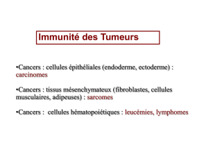 Immunité des Tumeurs