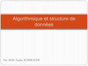 Algorithmique et structure de données
