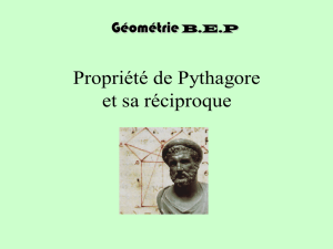MATH - Theoreme de Pythagore