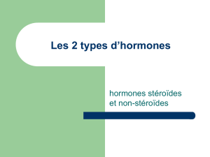 Les 2 types d`hormones