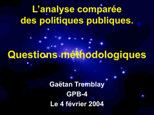 L`analyse comparative