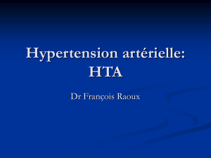 Urgences Hypertension artérielle