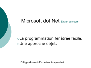 Microsoft dot Net - Philippe Garraud