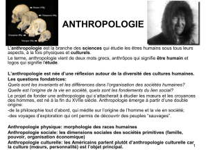 Anthropologie culturelle