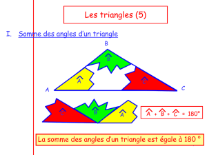 Les triangles (1)